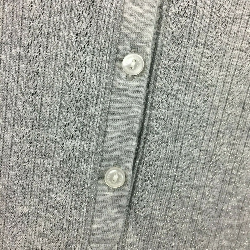 Victoria’s Secret S Metallic Partial Button Front… - image 3